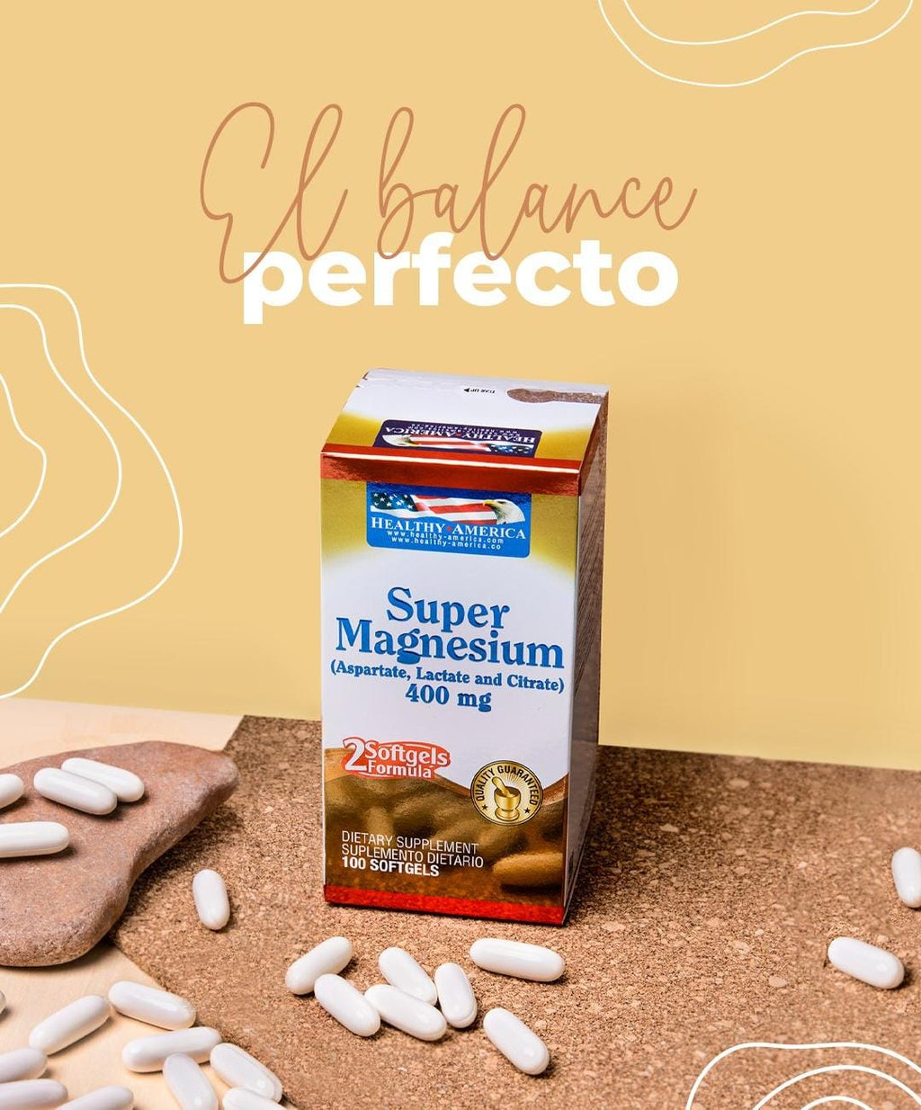 Super Magnesium 400Mg Capsulas Blandas Caja X 1 Frasco X 100